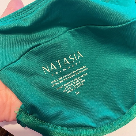 Natasia Revolve Emerald Green Bathing Suit XL B5 - Picture 3 of 4